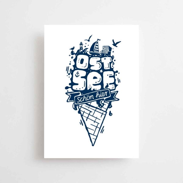 Postkarte - Ostsee - Schön hier