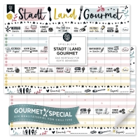 Spielblock DIN A4, Stadt – Land – Gourmet