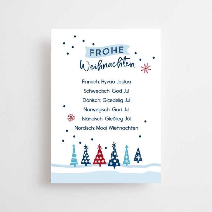 Lustige Weihnachtskarte 'Naughty People' – 145x145 Mm, Hochwertig, Recycelt