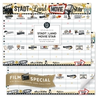 Spielblock DIN A4, Stadt – Land – Movie Star