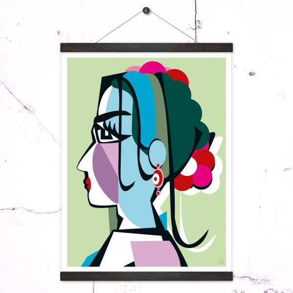 Poster A3 + Posterleisten im Set Frida